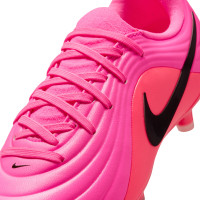 Nike Tiempo Maestro Academy Gazon Naturel Artificiel Chaussures de Foot (MG) Enfants Rose Vif Noir