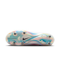 Nike Mercurial Vapor 17 Elite Crampons Vissés Chaussures de Foot (SG) Rose Vif Blanc Noir