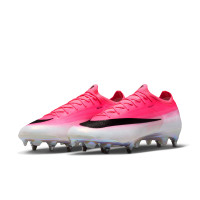 Nike Mercurial Vapor 17 Elite Crampons Vissés Chaussures de Foot (SG) Rose Vif Blanc Noir