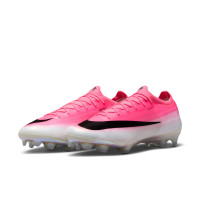 Nike Mercurial Vapor 17 Elite Gazon Naturel Chaussures de Foot (FG) Rose Vif Blanc Noir