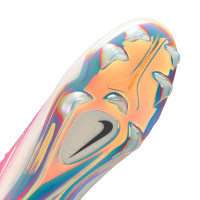 Nike Mercurial Vapor 17 Elite Gazon Naturel Chaussures de Foot (FG) Rose Vif Blanc Noir