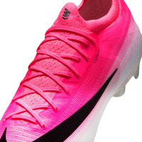 Nike Mercurial Vapor 17 Elite Gazon Naturel Chaussures de Foot (FG) Rose Vif Blanc Noir