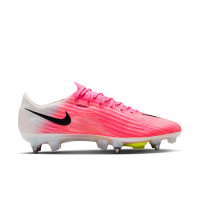 Nike Zoom Mercurial Superfly 11 Elite Crampons Vissés Chaussures de Foot (SG) Rose Vif Blanc Noir