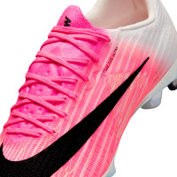 Nike Zoom Mercurial Superfly 11 Elite Crampons Vissés Chaussures de Foot (SG) Rose Vif Blanc Noir