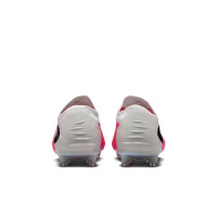 Nike Phantom 6 Low Elite Gazon Artificiel Chaussures de Foot (AG) Blanc Rose Vif Noir