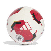 adidas Ajax Club Voetbal Maat 5 2026-2027 Wit Rood Zwart Goud