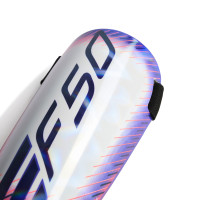 adidas F50 Training Protège-Tibias Blanc Mauve Rose