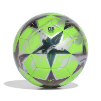 adidas UEFA Champions League Club Ballon de Foot Taille 5 2026-2027 Gris Argenté Noir Vert Vif