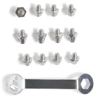 adidas SGLITE Studs met Sleutel 8 x 8 MM & 4 x 11 MM Zilver