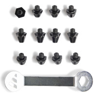 adidas SGLITE Crampons Avec Clé 8 x 8 MM & 4 x 11 MM Noir Gris Foncé