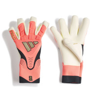 adidas Predator Pro Hybrid Gants de Gardien de But Rose Vif Gris Argenté Noir Doré