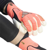 adidas Predator Pro Hybrid Gants de Gardien de But Rose Vif Gris Argenté Noir Doré