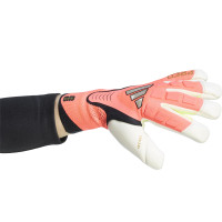 adidas Predator Pro Hybrid Gants de Gardien de But Rose Vif Gris Argenté Noir Doré