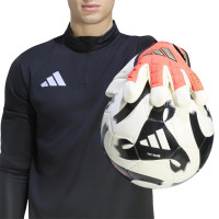 adidas Predator Pro Hybrid Gants de Gardien de But Rose Vif Gris Argenté Noir Doré