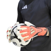 adidas Predator Pro Hybrid Gants de Gardien de But Rose Vif Gris Argenté Noir Doré