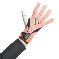 adidas Predator Pro Strap Gants de Gardien de But Rose Vif Gris Argenté Noir Doré