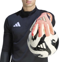 adidas Predator Pro Strap Gants de Gardien de But Rose Vif Gris Argenté Noir Doré