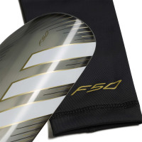 adidas F50 League Protège-Tibias Gris Argenté Blanc Doré Noir
