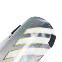 adidas F50 Training Protège-Tibias Enfants Gris Argenté Blanc Doré Noir