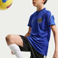 Nike Chelsea Strike Trainingsbroekje 2026-2027 Kids Donkerblauw Wit Goudgeel