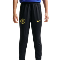 Pantalon d'entraînement Nike Chelsea Strike 2026-2027 pour enfants bleu foncé blanc doré jaune