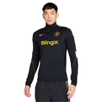 Survêtement Nike Chelsea Strike 1/4 Zip 2026-2027 bleu foncé blanc doré jaune