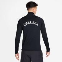 Survêtement Nike Chelsea Strike 1/4 Zip 2026-2027 bleu foncé blanc doré jaune
