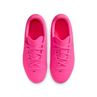 Nike Tiempo Maestro Club Gras / Kunstgras Voetbalschoenen (MG) Kids Felroze Zwart