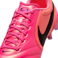 Nike Tiempo Ligera Pro Gazon Naturel Chaussures de Foot (FG) Rose Vif Noir