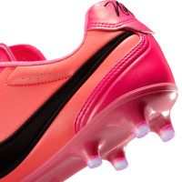 Nike Tiempo Ligera Pro Gazon Naturel Chaussures de Foot (FG) Rose Vif Noir