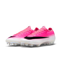 Nike Mercurial Vapor 17 Pro Gazon Naturel Chaussures de Foot (FG) Rose Vif Blanc Noir