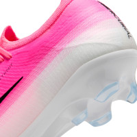 Nike Mercurial Vapor 17 Pro Gazon Naturel Chaussures de Foot (FG) Rose Vif Blanc Noir