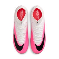 Nike Zoom Mercurial Superfly 11 Academy Gazon Naturel Artificiel Chaussures de Foot (MG) Rose Vif Blanc Noir