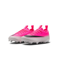 Nike Mercurial Vapor 17 Academy Gazon Naturel Gazon Artificiel Chaussures de Foot (MG) Enfants Rose Vif Noir