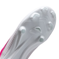 Nike Mercurial Vapor 17 Academy Gazon Naturel Gazon Artificiel Chaussures de Foot (MG) Enfants Rose Vif Noir