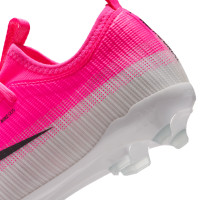 Nike Mercurial Vapor 17 Academy Gazon Naturel Gazon Artificiel Chaussures de Foot (MG) Enfants Rose Vif Noir