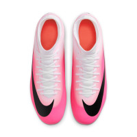 Nike Zoom Mercurial Superfly 11 Club Gazon Naturel Artificiel Chaussures de Foot (MG) Rose Vif Blanc Noir