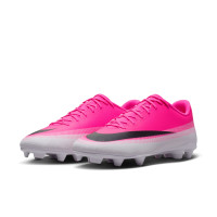 Nike Mercurial Vapor 17 Club Gazon Naturel Gazon Artificiel Chaussures de Foot (MG) Rose Vif Blanc Noir