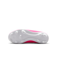 Nike Zoom Mercurial Superfly 11 Club Gazon Naturel Artificiel Chaussures de Foot (MG) Enfants Rose Vif Blanc Noir