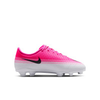 Nike Mercurial Vapor 17 Club Gazon Naturel Gazon Artificiel Chaussures de Foot (MG) Enfants Rose Vif Blanc Noir