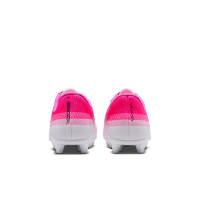 Nike Mercurial Vapor 17 Club Gazon Naturel Gazon Artificiel Chaussures de Foot (MG) Enfants Rose Vif Blanc Noir