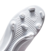 Nike Mercurial Vapor 17 Club Gazon Naturel Gazon Artificiel Chaussures de Foot (MG) Enfants Rose Vif Blanc Noir