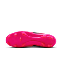 Nike Tiempo Maestro Club Gazon Naturel Artificiel Chaussures de Foot (MG) Rose Vif Noir