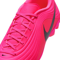 Nike Tiempo Maestro Club Gazon Naturel Artificiel Chaussures de Foot (MG) Rose Vif Noir