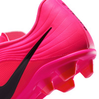 Nike Tiempo Maestro Club Gazon Naturel Artificiel Chaussures de Foot (MG) Rose Vif Noir