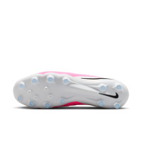 Nike Phantom 6 Low Pro Kunstgras Voetbalschoenen (AG) Wit Felroze Zwart