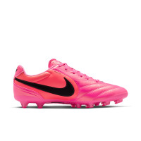 Nike Tiempo Ligera Pro Kunstgras Voetbalschoenen (AG) Felroze Zwart