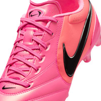 Nike Tiempo Ligera Pro Kunstgras Voetbalschoenen (AG) Felroze Zwart