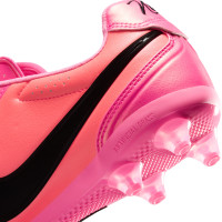 Nike Tiempo Ligera Pro Kunstgras Voetbalschoenen (AG) Felroze Zwart