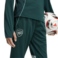 adidas Arsenal Trainingspak 1/4-Zip 2025-2026 Kids Donkergroen Grijs